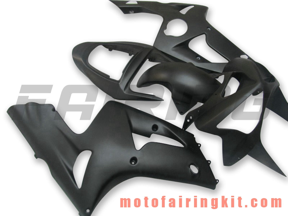 Fairing Kits Fit for ZX6R ZX-6R 636 2003 2004 ZX6R 636 03 04 Plastic ABS Injection Mold Complete Motorcycle Body Aftermarket Bodywork Frame (Black) B047