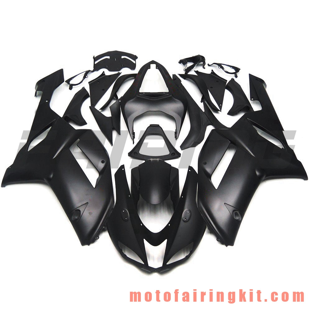 Fairing Kits Fit for ZX6R ZX-6R 636 2007 2008 ZX6R 636 07 08 Plastic ABS Injection Mold Complete Motorcycle Body Aftermarket Bodywork Frame (Black) B001