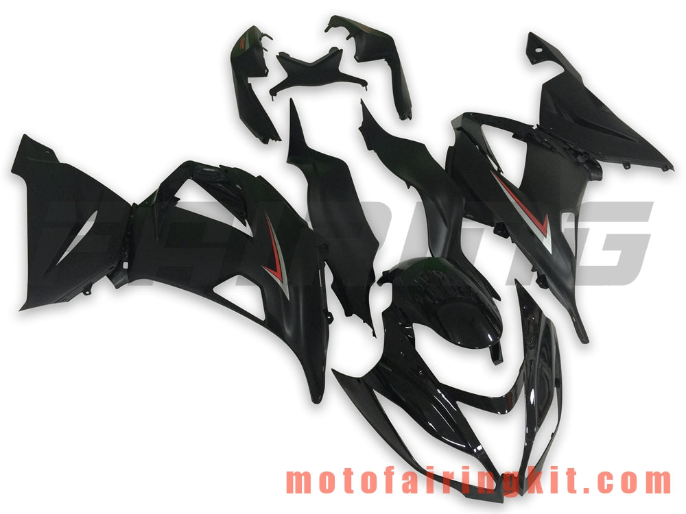 Fairing Kits Fit for ZX6R ZX-6R 636 2013 2014 2015 2016 2017 2018 Plastic ABS Injection Mold Complete Motorcycle Body Aftermarket Bodywork Frame (Black) B010