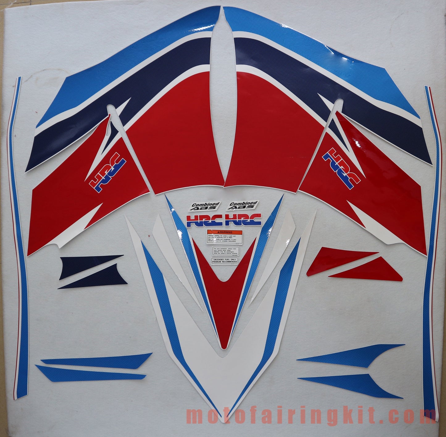 Motorcycle Decals Sticker for CBR600RR F5 2013 2014 2015 2016 CBR600 RR F5 13 14 15 16 Motorbike Racing Fairing Decal (Red & Blue)