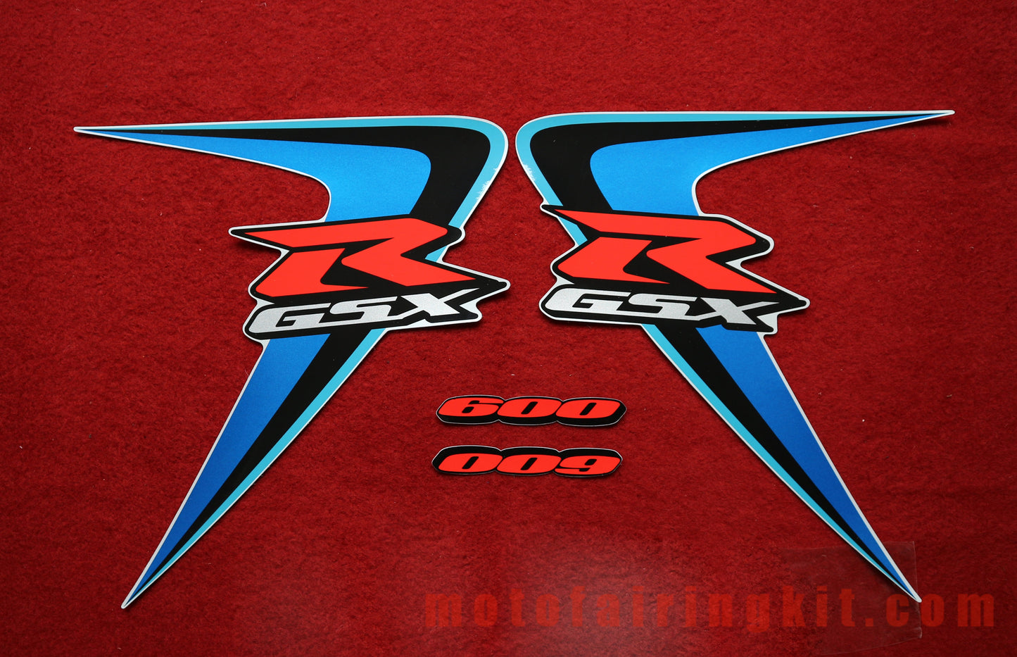 Motorcycle Decals Sticker for GSX-R750 GSX-R600 K6 2006 2007 GSXR 600 750 K6 06 07 Motorbike Racing Fairing Decal (Blue)