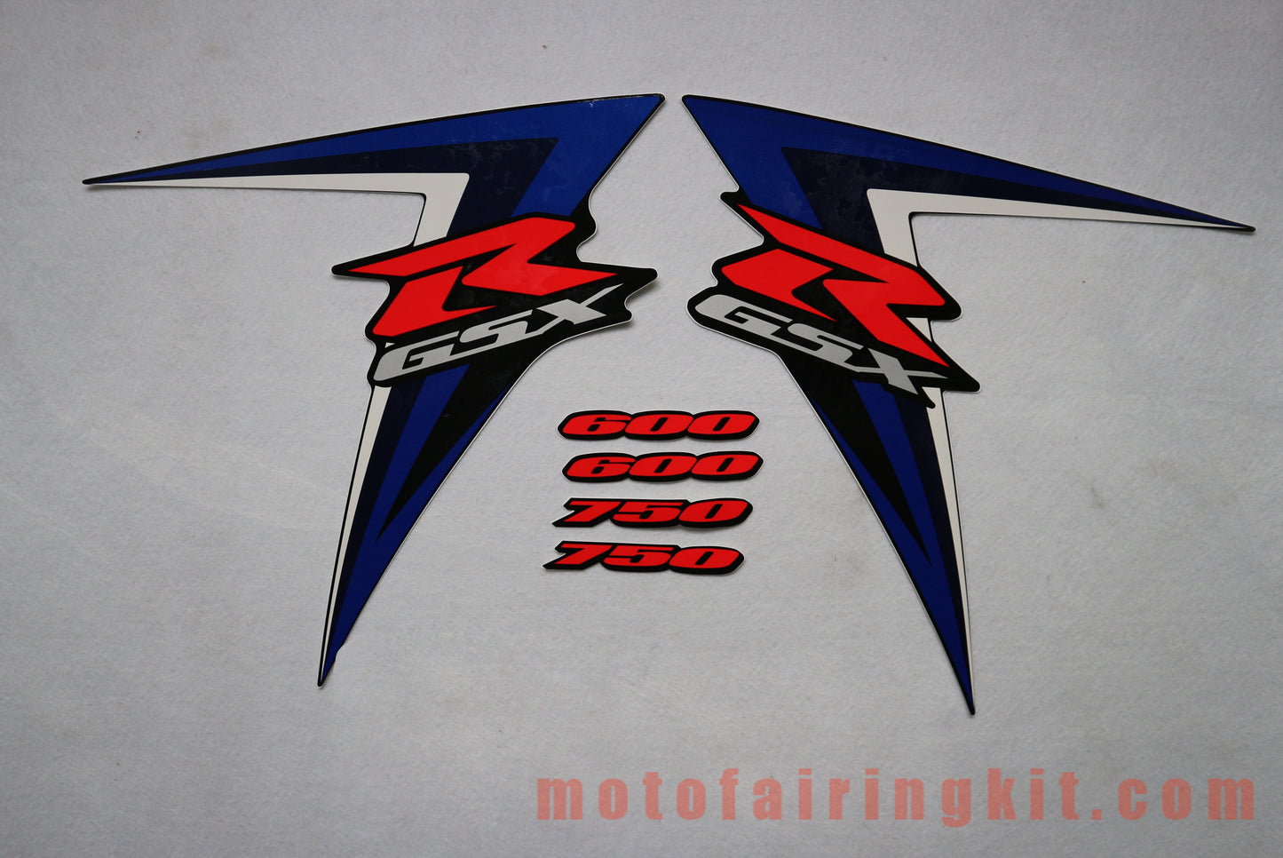 Motorcycle Decals Sticker for GSX-R750 GSX-R600 K6 2006 2007 GSXR 600 750 K6 06 07 Motorbike Racing Fairing Decal (Blue)