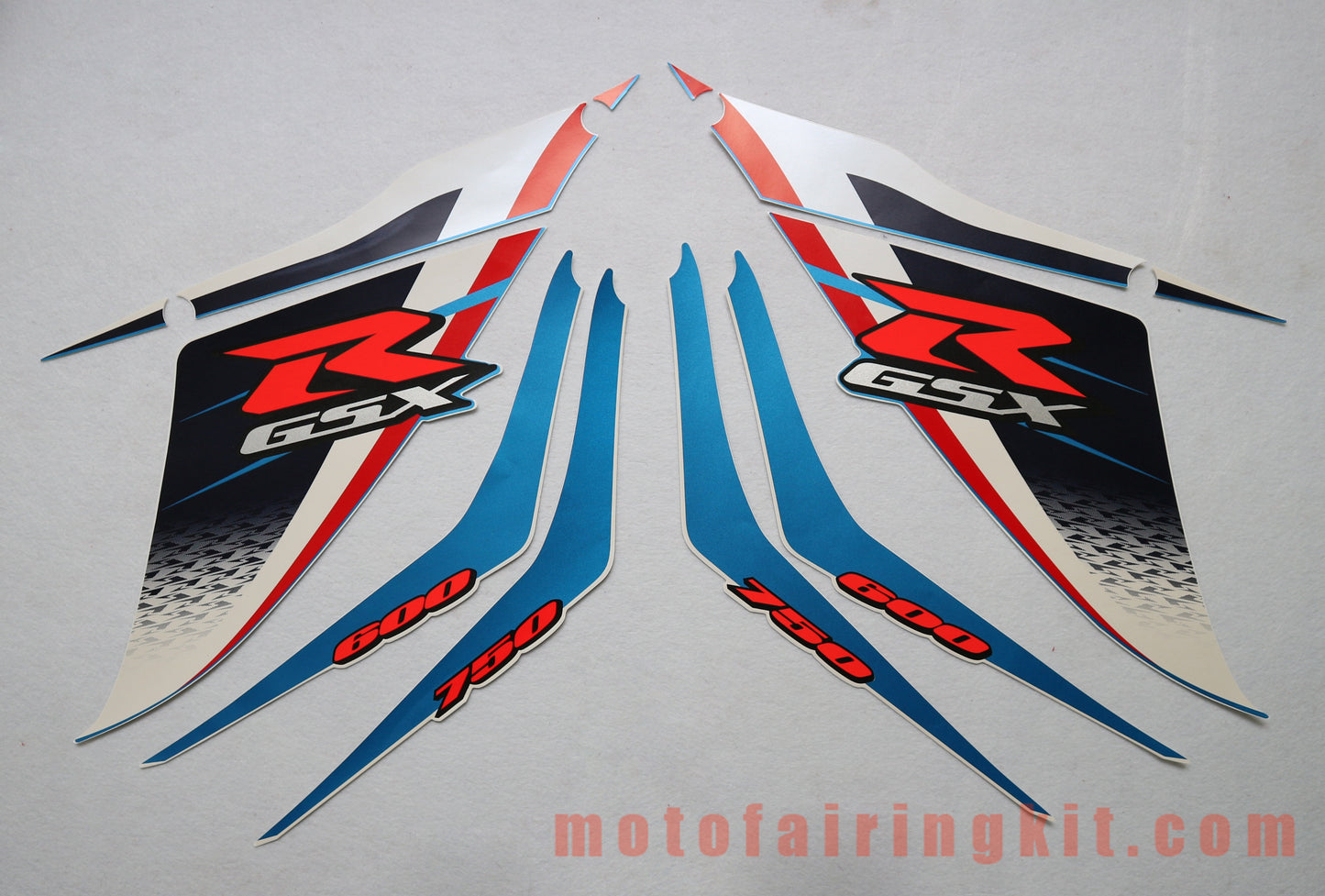 Motorcycle Decals Sticker for GSX-R750 GSX-R600 K11 2011 2012 2013 2014 2015 2016 Motorbike Racing Fairing Decal (Blue & Black)