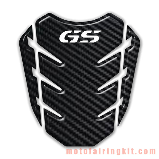 Motorcycle 3D Gas Tank Sticker Self-Adhesive Strong Stickiness Waterproof Protector Decal Pad Carbon fiber