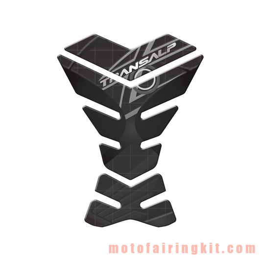 Motorcycle 3D Gas Tank Sticker Self-Adhesive Strong Stickiness Waterproof Protector Decal Pad Black