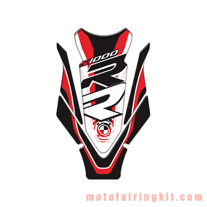 Motorcycle 3D Gas Tank Sticker Self-Adhesive Strong Stickiness Waterproof Protector Decal Pad Red