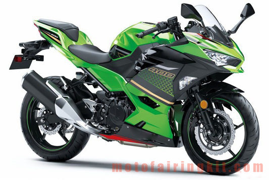 Calcomanías adhesivas para motocicletas Z400 2018 2019 2020 Calcomanía de carenado de carreras de motocicletas (verde y negro)