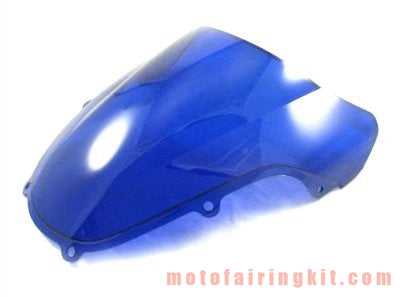 Windshield for Motorcycle, Motorcycle Windshield Windscreen Compatible with GSX-R1000 K1 K2 2000 2001 2002 GSXR1000 K1 K2 00 01 02 Windproof Windshield