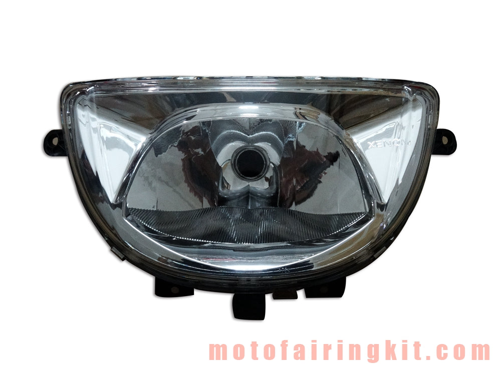 Motorcycle Headlight Assembly for K1200 2005 2006 2007 2008 2009 K1200 05 06 07 08 09 Head Light Lamp Assembly Kit (Black)