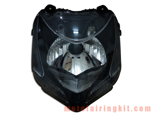 Conjunto de faros delanteros para motocicleta 848 streetfighter 2009 2010 2011 2012 Kit de conjunto de faros delanteros (negro)