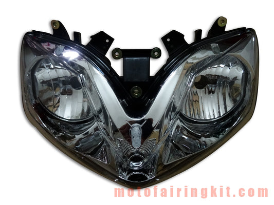 Conjunto de faros delanteros para motocicleta CBR600F4i 2001 - 2007 CBR600 F4i 01 02 03 04 05 06 07 Kit de conjunto de faros delanteros (negro)