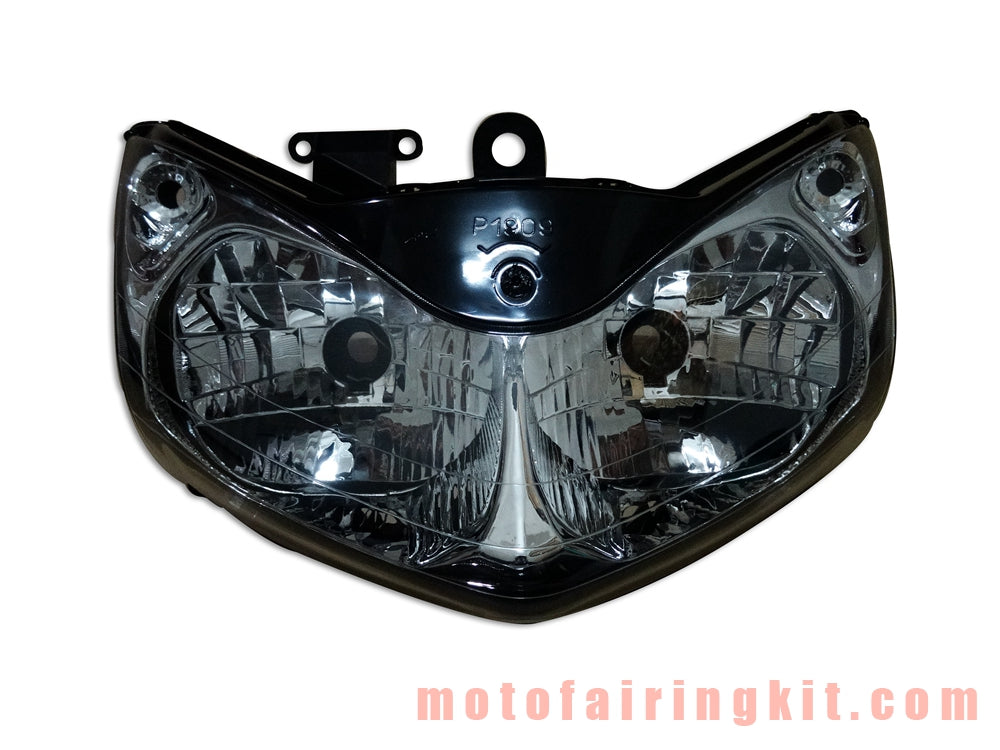 Conjunto de faros delanteros para motocicleta ST1300 2002 2003 2004 2005 2006 2007 2008 2009 2010 Kit de conjunto de faros delanteros ST 1300 (negro)