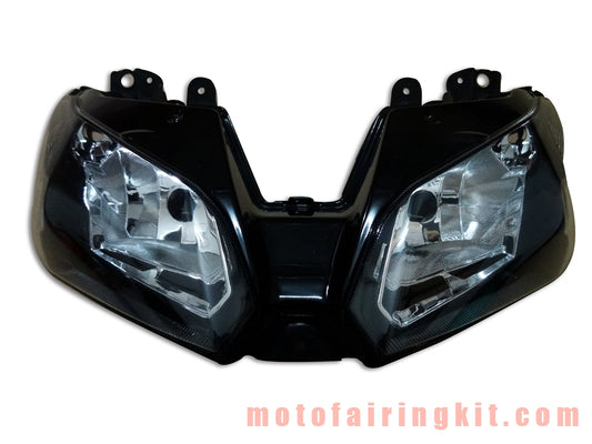 Conjunto de faros delanteros para motocicleta EX300R 300 ZX300R 2013 2014 2015 13 14 15 Kit de conjunto de faros delanteros (negro)