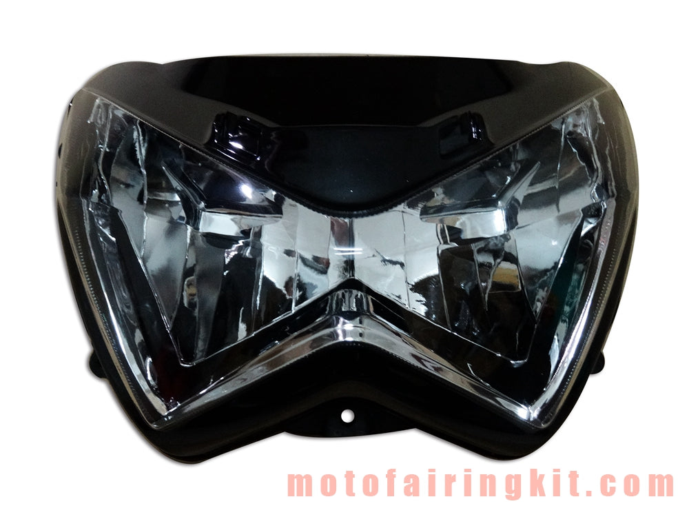 Conjunto de faros delanteros para motocicleta ZX800 2012 Kit de conjunto de faros delanteros ZX800 (negro)