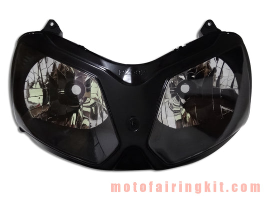 Conjunto de faros delanteros para motocicleta ZX12R 2002 2003 2004 2005 2006 2007 2008 ZX-12R 02 - 08 Kit de conjunto de faros delanteros (negro)