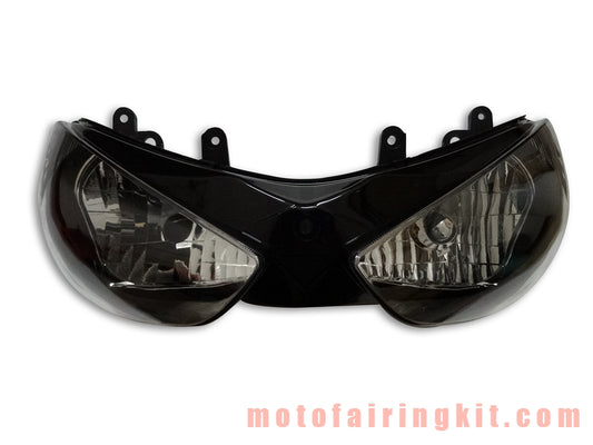 Conjunto de faros delanteros de motocicleta para ZX6R ZX-6R 636 2005 2006 05 06 Kit de conjunto de faros delanteros (negro)