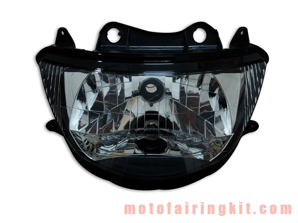 Motorcycle Headlight Assembly for ZX9R 1998 1999 ZX-9R 98 99 Head Light Lamp Assembly Kit (Black)