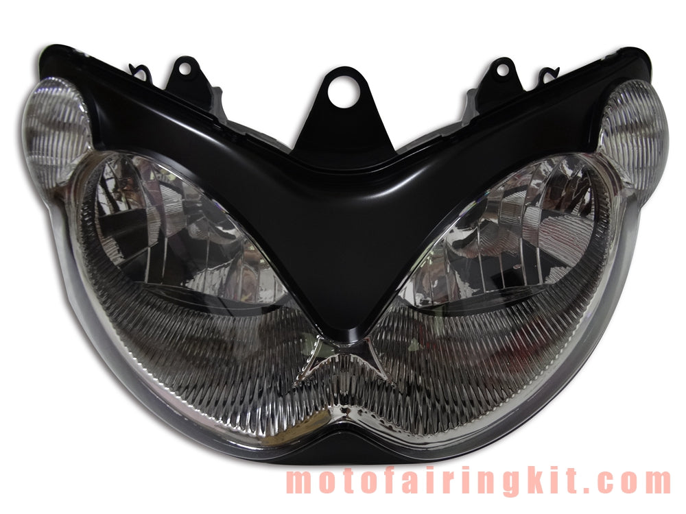 Motorcycle Headlight Assembly for ZZR1200 2002 - 2005 ZZR 1200 02 - 05 Head Light Lamp Assembly Kit (Black)