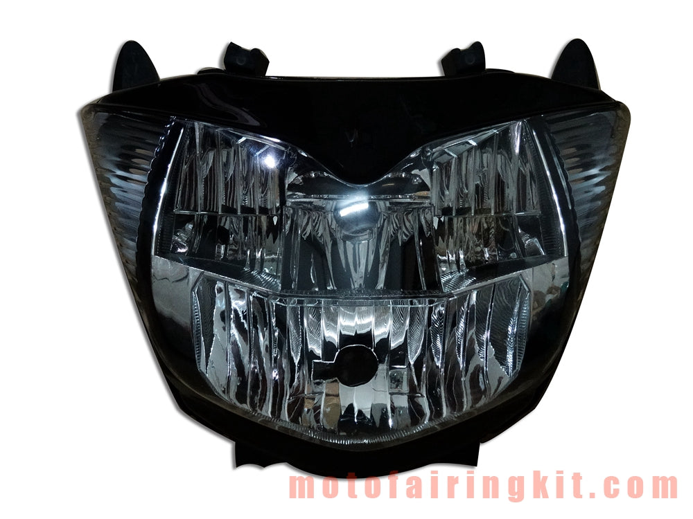 Conjunto de faros delanteros para motocicleta GSF1250 2007 2008 2009 2010 GSF 1250 07 08 09 10 Kit de conjunto de faros delanteros (negro)