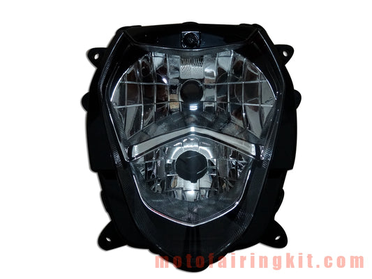 Motorcycle Headlight Assembly for GSXR1000 K3 2003 2004 GSXR 1000 K3 03 04 Head Light Lamp Assembly Kit (Black)