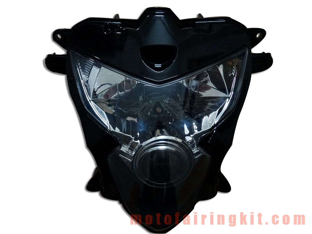 Conjunto de faros delanteros para motocicleta GSXR 600 750 K4 2004 2005 GSXR 600 750 K4 04 05 Kit de conjunto de faros delanteros (negro)