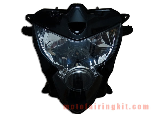 Conjunto de faros delanteros para motocicleta GSXR 600 750 K4 2004 2005 GSXR 600 750 K4 04 05 Kit de conjunto de faros delanteros (negro)