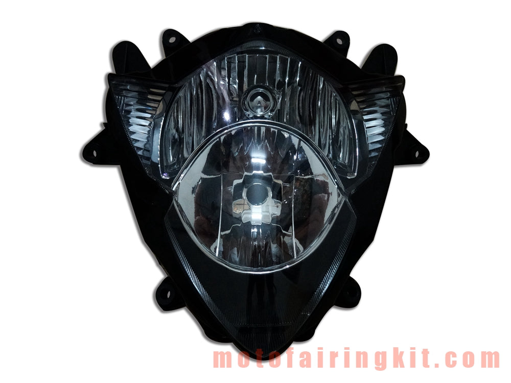 Conjunto de faros delanteros para motocicleta GSX 650F Katana 2008 2009 2010 2011 2012 2013 Kit de montaje de faros delanteros (negro)