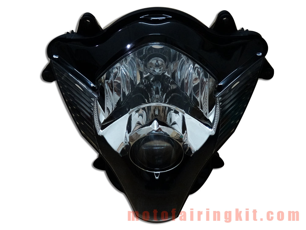 Conjunto de faros delanteros para motocicleta GSXR 600 750 K6 2006 2007 GSXR 600 750 K6 06 07 Kit de conjunto de faros delanteros (negro)