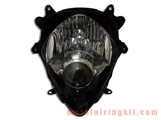 Motorcycle Headlight Assembly for GSXR1000 K7 2007 2008 GSXR 1000 K7 07 08 Head Light Lamp Assembly Kit (Black)