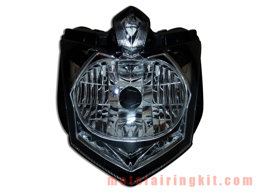 Motorcycle Headlight Assembly for FZ6R 2009 2010 2011 2012 2013 FZ 6R 09 10 11 12 13 Head Light Lamp Assembly Kit (Black)