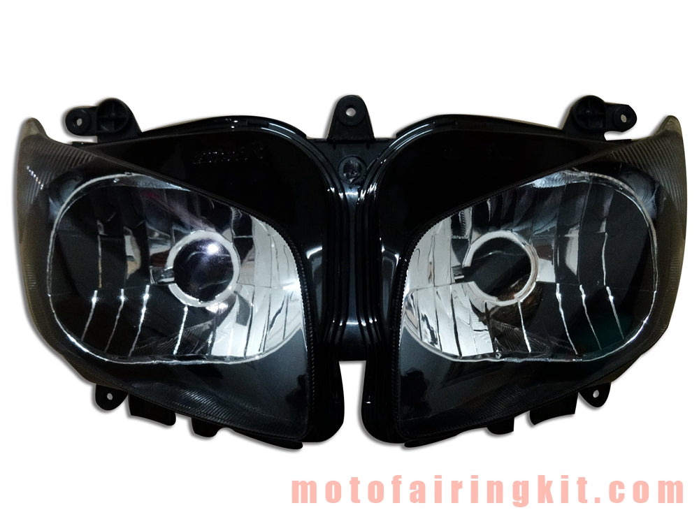 Conjunto de faros delanteros para motocicleta FZ1 Fazer FZS1000S 2006 2007 2008 Kit de conjunto de faros delanteros (negro)