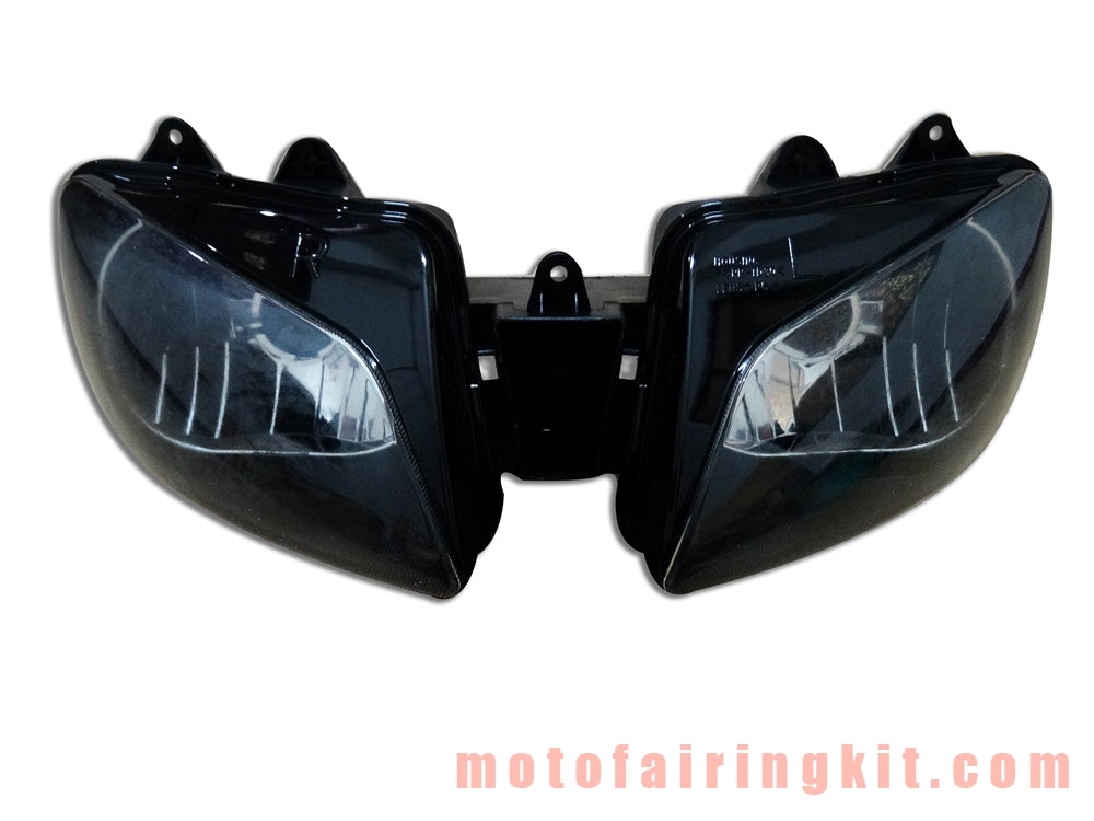 Conjunto de faros delanteros para motocicleta YZF1000 R1 1998 1999 YZF 1000 R1 98 99 Kit de conjunto de faros delanteros (negro)