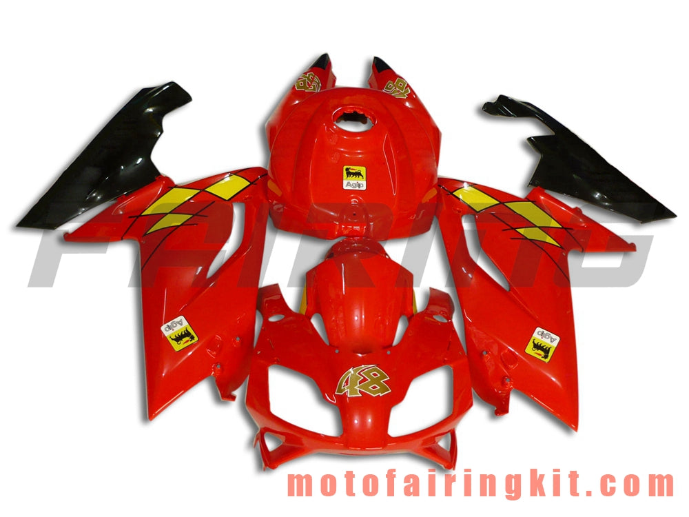 Kits de carenado aptos para RS4 125 50 2006 2007 2008 2009 2010 2011 Molde de inyección de plástico ABS Carrocería completa para motocicleta Marco de carrocería de posventa (rojo y negro) B003