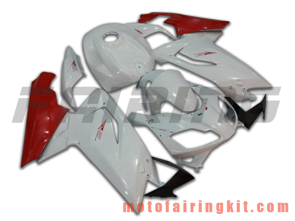 Fairing Kits Fit for RS4 125 50 2006 2007 2008 2009 2010 2011 Plastic ABS Injection Mold Complete Motorcycle Body Aftermarket Bodywork Frame (White & Red) B004