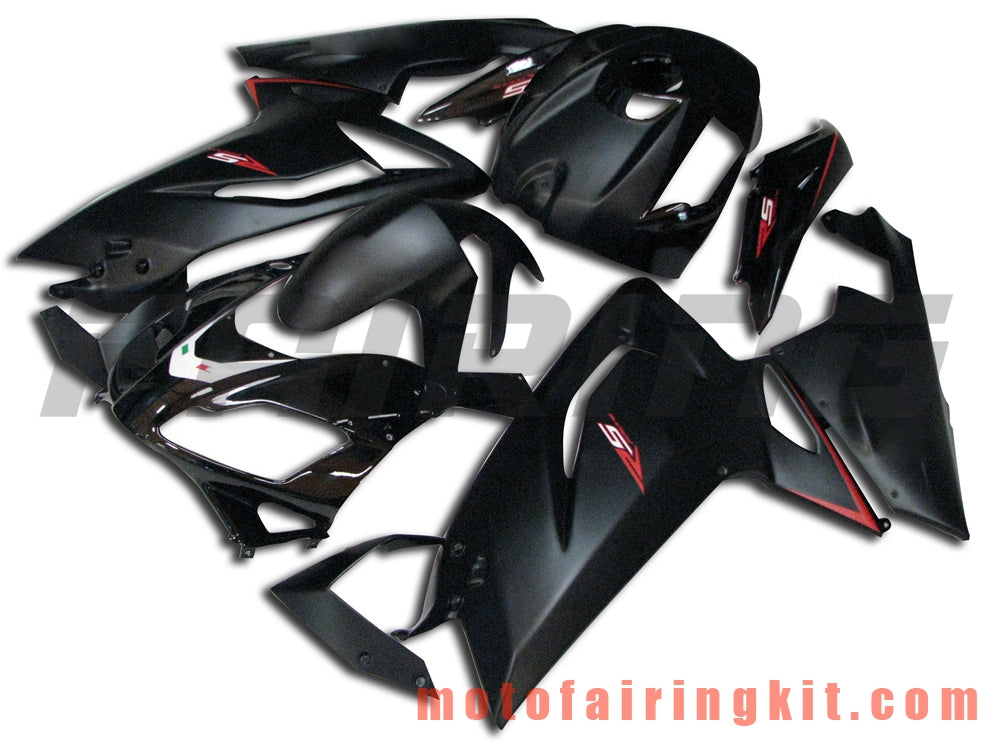 Fairing Kits Fit for RS4 125 50 2006 2007 2008 2009 2010 2011 Plastic ABS Injection Mold Complete Motorcycle Body Aftermarket Bodywork Frame (Black) B007