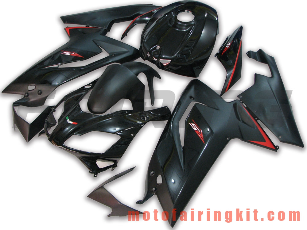 Kits de carenado aptos para RS4 125 50 2006 2007 2008 2009 2010 2011 Molde de inyección de plástico ABS Carrocería completa para motocicleta Marco de carrocería de posventa (negro) B008