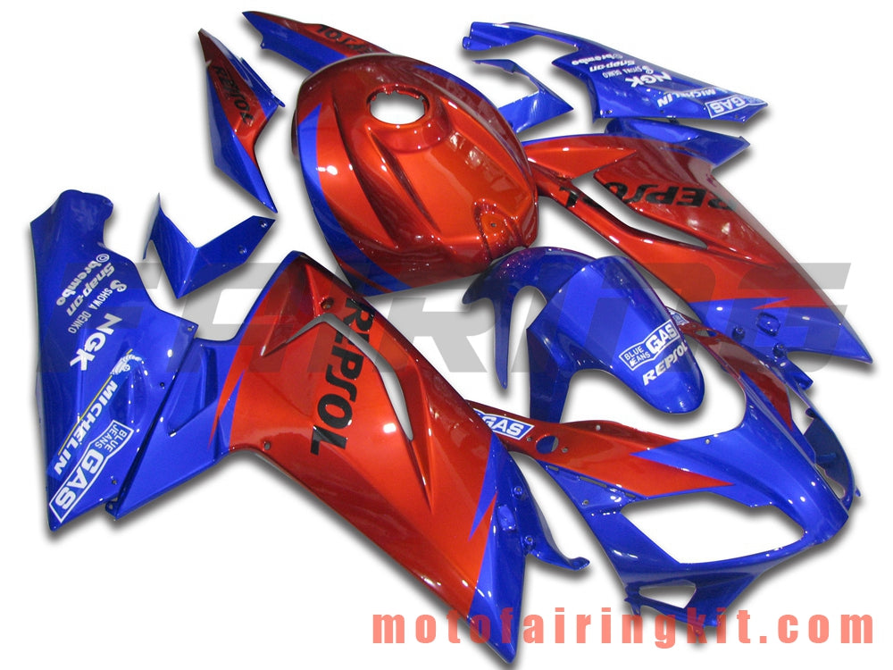 Fairing Kits Fit for RS4 125 50 2006 2007 2008 2009 2010 2011 Plastic ABS Injection Mold Complete Motorcycle Body Aftermarket Bodywork Frame (Blue & Red) B009