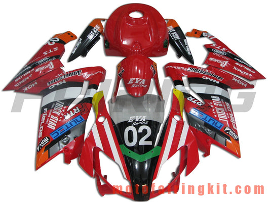 Kits de carenado aptos para RS4 125 50 2006 2007 2008 2009 2010 2011 Molde de inyección de plástico ABS Carrocería completa para motocicleta Marco de carrocería de posventa (rojo y negro) B011