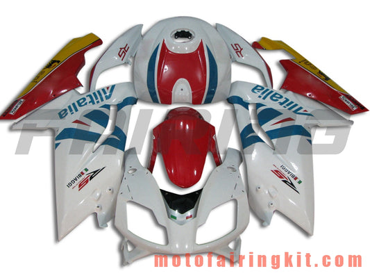 Fairing Kits Fit for RS4 125 50 2006 2007 2008 2009 2010 2011 Plastic ABS Injection Mold Complete Motorcycle Body Aftermarket Bodywork Frame (White & Red) B015