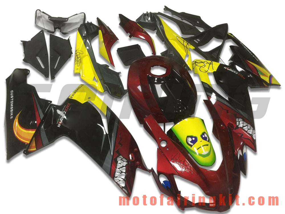 Fairing Kits Fit for RS4 125 50 2006 2007 2008 2009 2010 2011 Plastic ABS Injection Mold Complete Motorcycle Body Aftermarket Bodywork Frame (Red & Black) B024