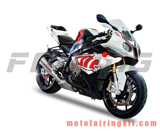 フェアリングキット S1000RR 2009 2010 2011 2012 2013 2014 S 1000 RR 09 10 11 12 13 14 プラスチック ABS 射出成形 完全なオートバイボディ アフターマーケットボディワークフレーム (ホワイト &amp; ブラック) B003