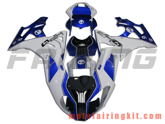 フェアリングキット S1000RR 2009 2010 2011 2012 2013 2014 S 1000 RR 09 10 11 12 13 14 プラスチック ABS 射出成型 完全なオートバイボディ アフターマーケットボディワークフレーム (ブルー &amp; ホワイト) B004