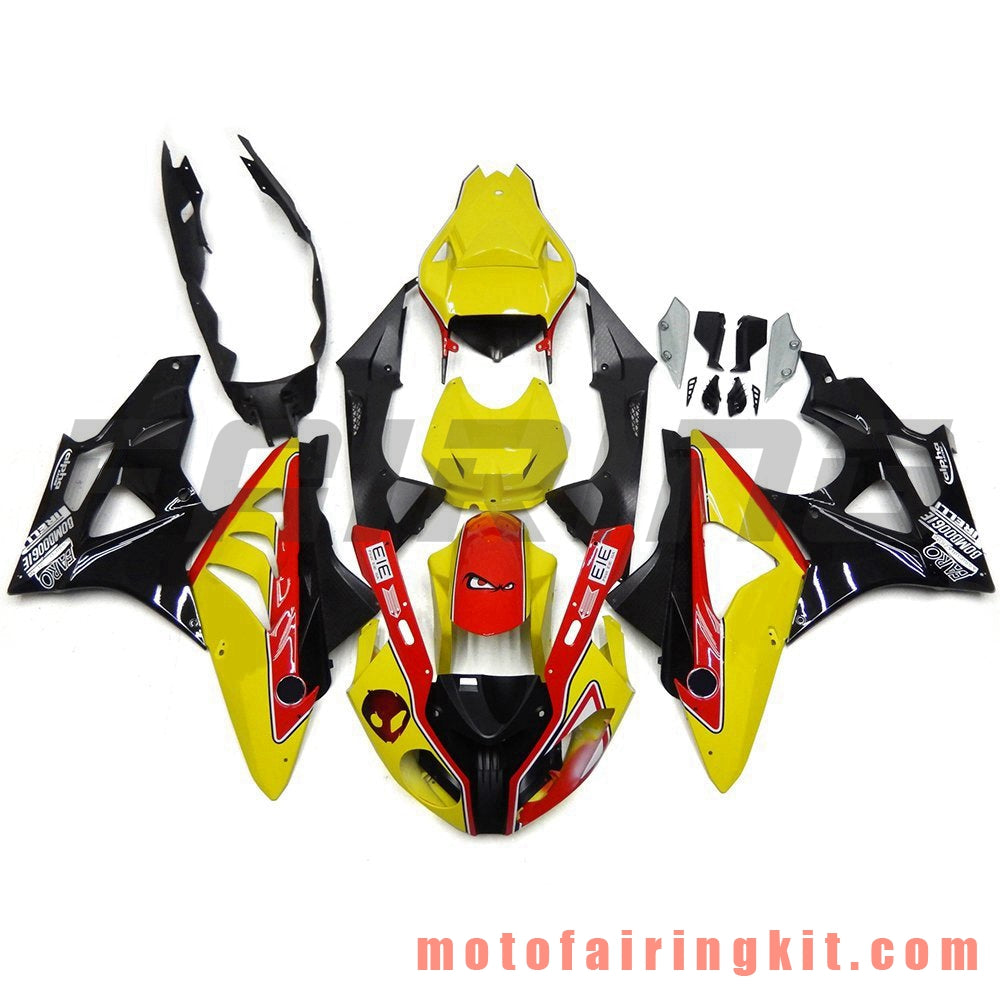 Fairing Kits Fit for S1000RR 2009 2010 2011 2012 2013 2014 S 1000 RR 09 10 11 12 13 14 Plastic ABS Injection Mold Complete Motorcycle Body Aftermarket Bodywork Frame (Yellow & Black) B009