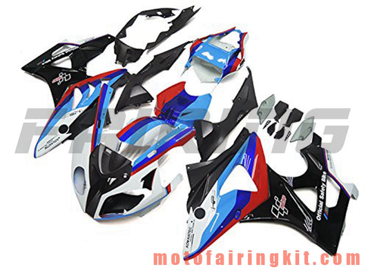 フェアリングキット S1000RR 2009 2010 2011 2012 2013 2014 S 1000 RR 09 10 11 12 13 14 プラスチック ABS 射出成型 完全なオートバイボディ アフターマーケットボディワークフレーム (ブラック &amp; ブルー) B010