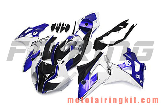 Kits de carenado aptos para S1000RR 2009 2010 2011 2012 2013 2014 S 1000 RR 09 10 11 12 13 14 Molde de inyección de plástico ABS Carrocería completa para motocicleta Carrocería de posventa Marco (azul y blanco) B013