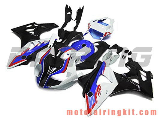 フェアリングキット S1000RR 2009 2010 2011 2012 2013 2014 S 1000 RR 09 10 11 12 13 14 プラスチック ABS 射出成型 完全なオートバイボディ アフターマーケットボディワークフレーム (ブルー &amp; ホワイト) B015