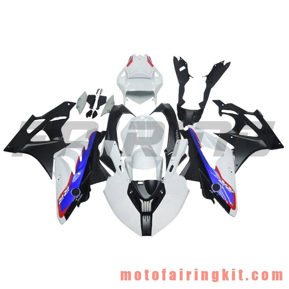 Fairing Kits Fit for S1000RR 2009 2010 2011 2012 2013 2014 S 1000 RR 09 10 11 12 13 14 Plastic ABS Injection Mold Complete Motorcycle Body Aftermarket Bodywork Frame (White & Black) B016