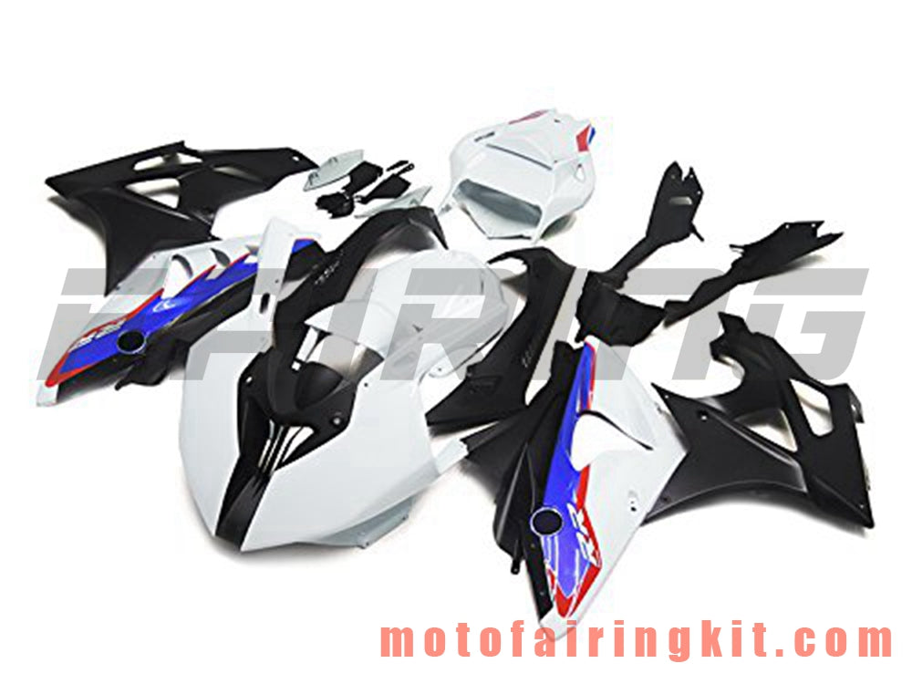 フェアリングキット S1000RR 2009 2010 2011 2012 2013 2014 S 1000 RR 09 10 11 12 13 14 プラスチック ABS 射出成型 完全なオートバイボディ アフターマーケットボディワークフレーム (ホワイト &amp; ブラック) B016