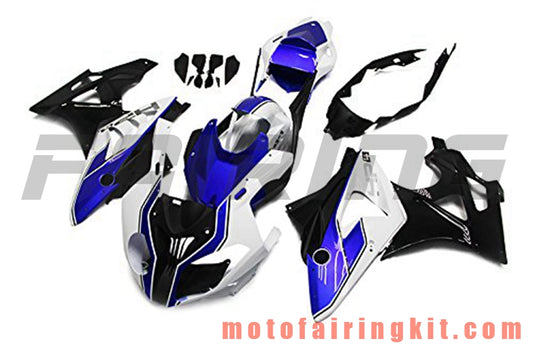 フェアリングキット S1000RR 2009 2010 2011 2012 2013 2014 S 1000 RR 09 10 11 12 13 14 プラスチック ABS 射出成型 完全なオートバイボディ アフターマーケットボディワークフレーム (ブラック &amp; ブルー) B017