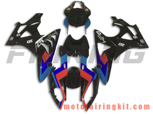 フェアリングキット S1000RR 2009 2010 2011 2012 2013 2014 S 1000 RR 09 10 11 12 13 14 プラスチック ABS 射出成型 完全なオートバイボディ アフターマーケットボディワークフレーム (ブラック &amp; ブルー) B025